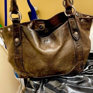 Frye brown leather bag